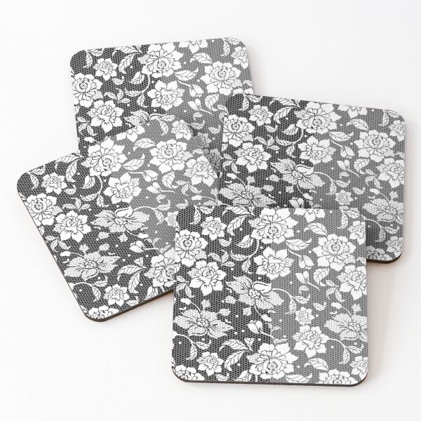 Item preview, Floral lace design pattern different side colors designed and sold by serenebookworm.