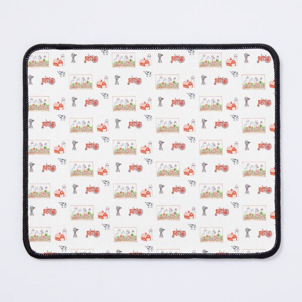 Item preview, Set of farm-themed stickers featuring a cow, tractor, and silos. designed and sold by rizdrawings.