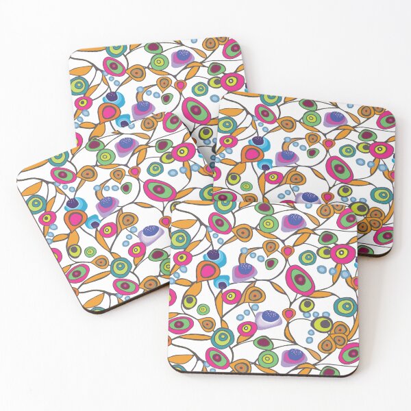 Item preview, Whimsical Retro Mod with Organic Circles Hand-Drawn Dots designed and sold by phatlizzardart.