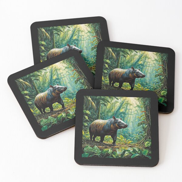 Item preview, Surreal Tapir in Vibrant Rain Forest Bulk #11 designed and sold by Helios Be. Lavsh.