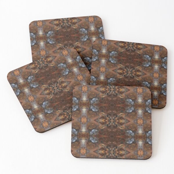 Item preview, Rust Copper Kaleidoscope – Dark Earth Abstract Mandala Pattern designed and sold by Xieurabbit.
