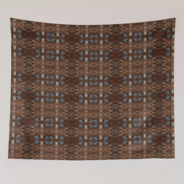 Item preview, Rust Copper Kaleidoscope – Dark Earth Abstract Mandala Pattern designed and sold by Xieurabbit.
