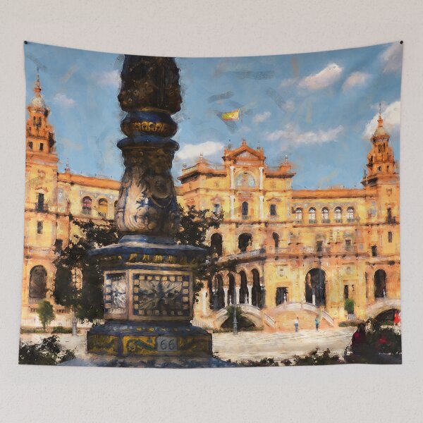 Item preview, Plaza de Espana, Seville  designed and sold by AM FineArtPrints.