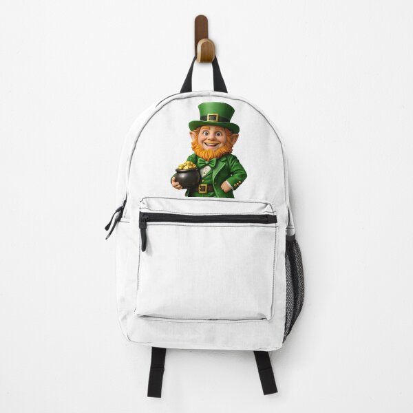 Item preview, Smiling Leprechaun with Pot of Gold – Cute St. Patrick’s Day designed and sold by Rough Sketches – Ireland Inspired Art.