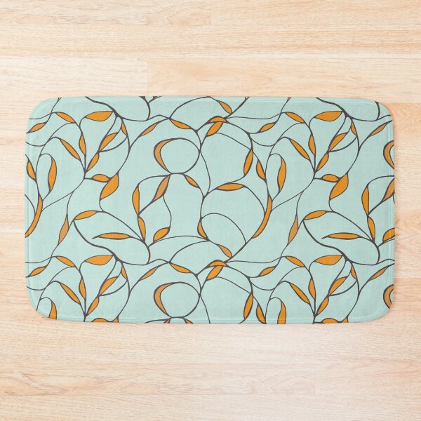 Item preview, Organic Vines Hand-Drawn Orange leaves designed and sold by phatlizzardart.
