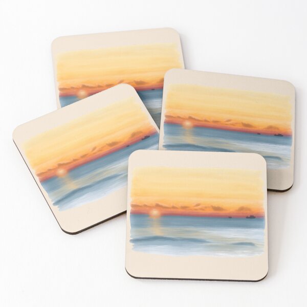 Item preview, Golden Horizon – Serene Ocean Sunset designed and sold by blankTeeShirt.