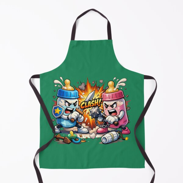 Item preview, Funny Baby Bottle Clash - Gender Reveal Battle Art designed and sold by VariusDesigns.