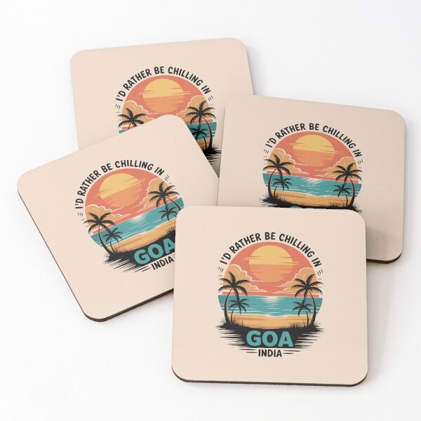 Item preview, Goa India Poster – Tropical Sunset Party Travel Wall Art designed and sold by paulo silveira.