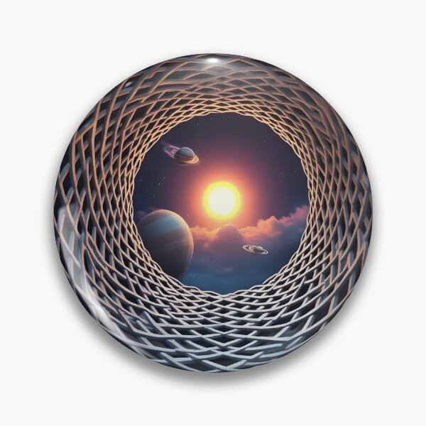 Item preview, Solar System Vortex Tunnel – Futuristic Cosmic Space Portal Art designed and sold by Uglyandcute.