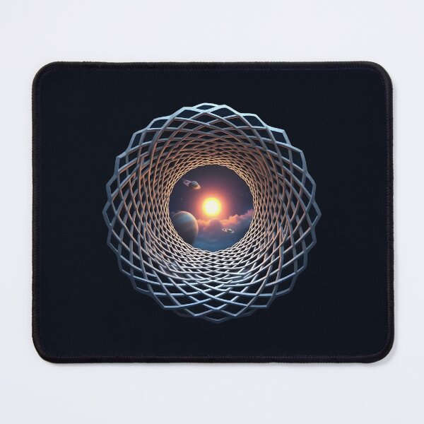 Item preview, Solar System Vortex Tunnel – Futuristic Cosmic Space Portal Art designed and sold by Uglyandcute.