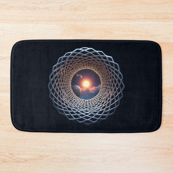 Item preview, Solar System Vortex Tunnel – Futuristic Cosmic Space Portal Art designed and sold by Uglyandcute.