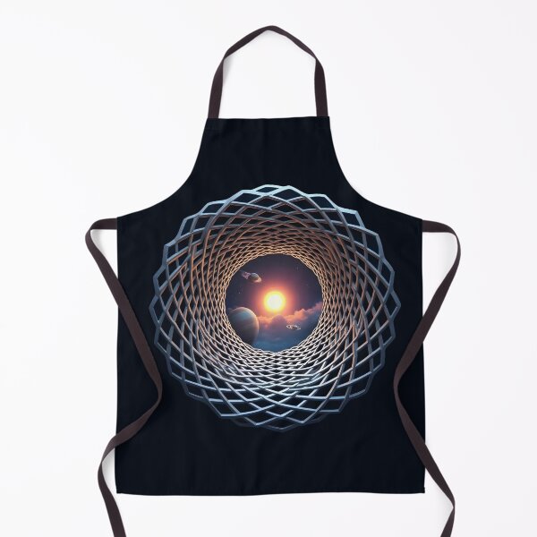 Item preview, Solar System Vortex Tunnel – Futuristic Cosmic Space Portal Art designed and sold by Uglyandcute.
