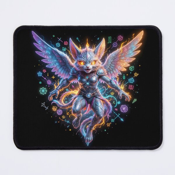 Item preview, The metaphysics of flight in the symbolism of the ethereal guardian designed and sold by KunstGeist.
