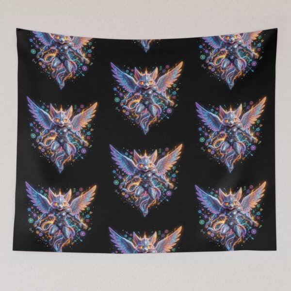 Item preview, The metaphysics of flight in the symbolism of the ethereal guardian designed and sold by KunstGeist.