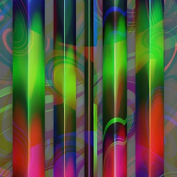 Artwork thumbnail, Neon Spectrum Columns by ScreenPin