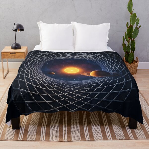Item preview, Solar System Vortex Tunnel – Futuristic Cosmic Space Portal Art designed and sold by Uglyandcute.