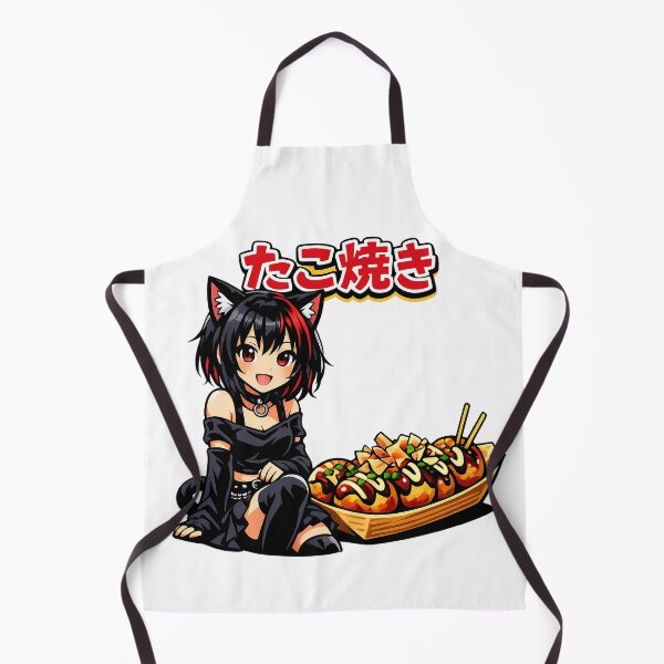 Item preview, Chica gato Anime Takoyaki designed and sold by GothCatHedral.