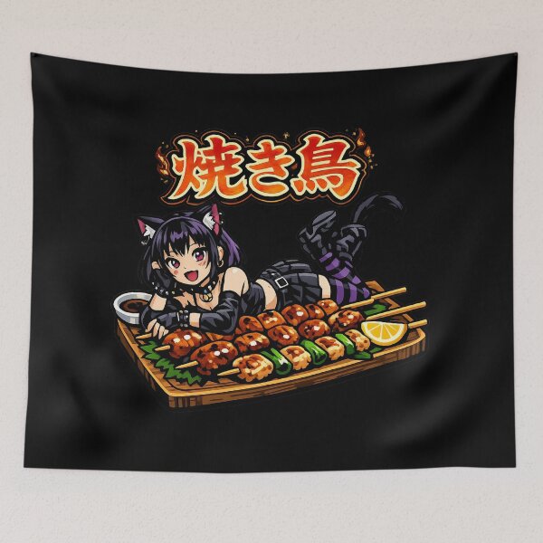 Item preview, Catgirl Anime Yakitori designed and sold by GothCatHedral.