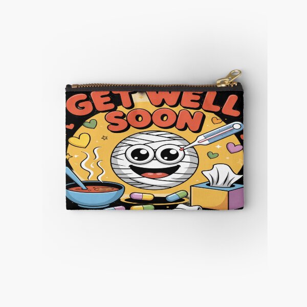 Item preview, Cheerful Bandaged Mummy Get Well Soon - Cute Recovery Cartoon designed and sold by Midnight Veil Designs.