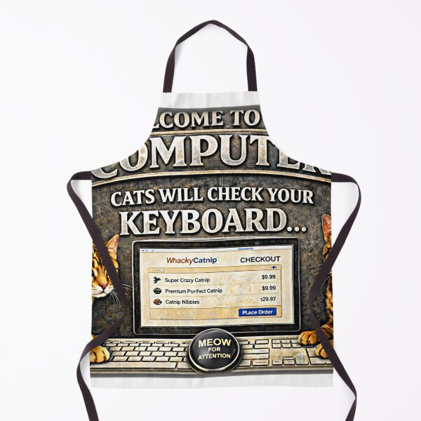 Item preview, Cat computer checkers designed and sold by designbywhacky.
