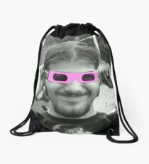 Caleb Goes 3-D Drawstring Bag