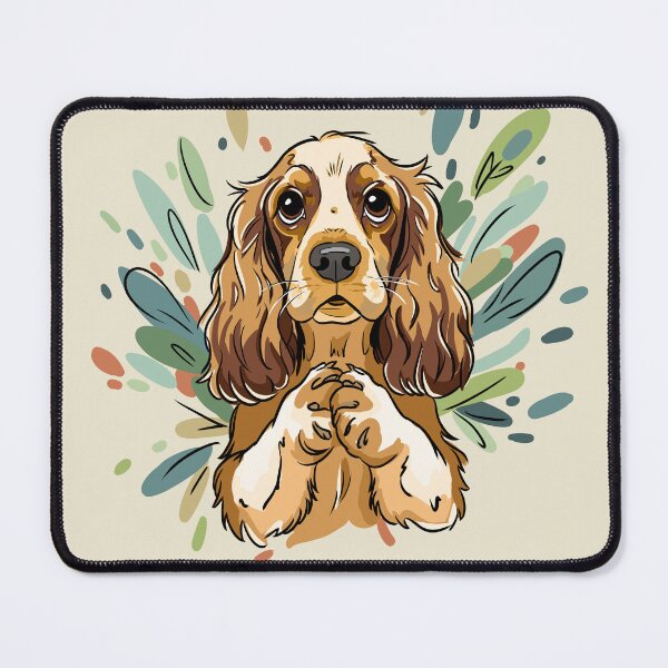 Item preview, Adorable Cocker Spaniel in a begging position designed and sold by MartynaKanik.