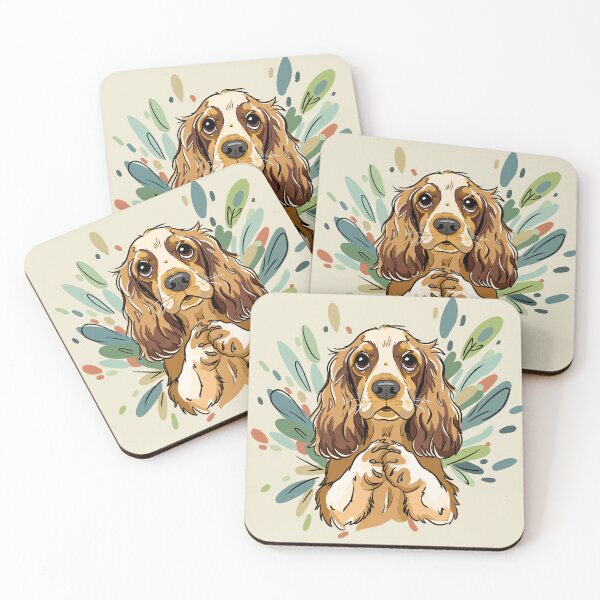 Item preview, Adorable Cocker Spaniel in a begging position designed and sold by MartynaKanik.