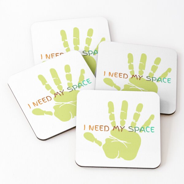 Item preview, I Need My Space – Funny Alien Hand Quote Design designed and sold by Artsy Corner.