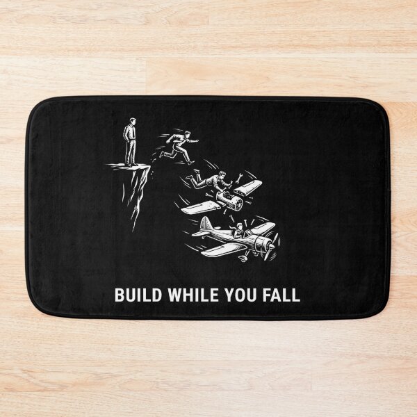 Item preview, Build While You Fall designed and sold by TheMindsetFuel.