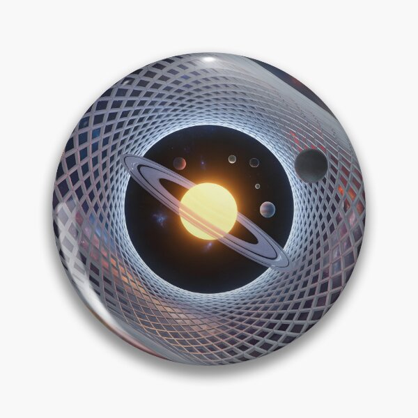 Item preview, Solar System Vortex Tunnel – Futuristic Cosmic Space Portal Art designed and sold by Uglyandcute.
