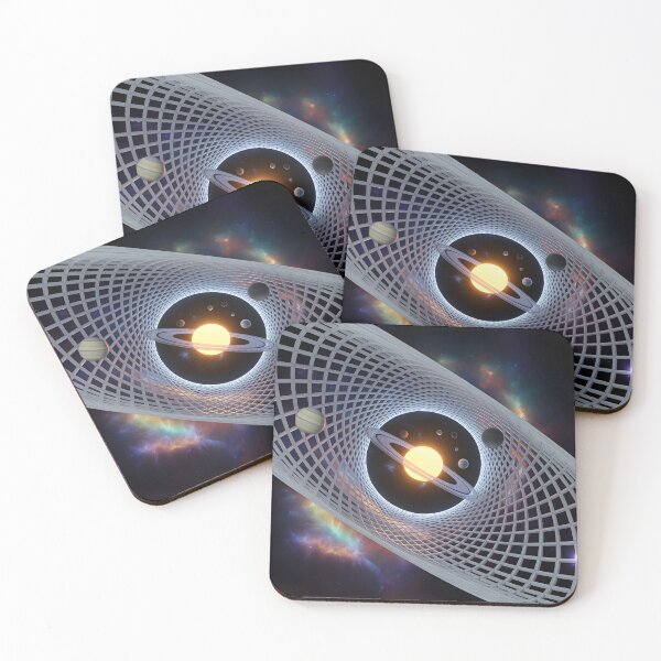 Item preview, Solar System Vortex Tunnel – Futuristic Cosmic Space Portal Art designed and sold by Uglyandcute.