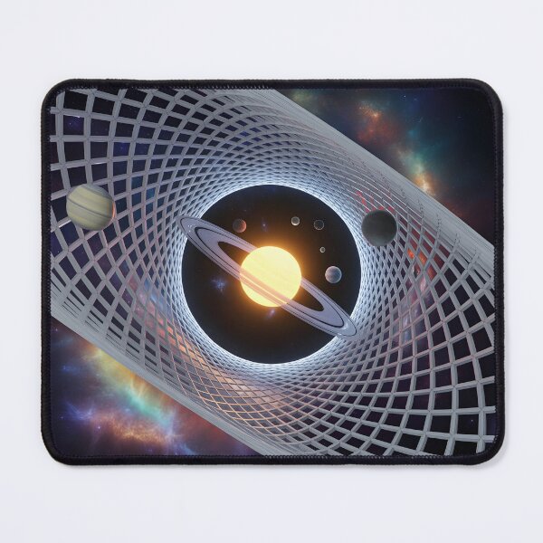 Item preview, Solar System Vortex Tunnel – Futuristic Cosmic Space Portal Art designed and sold by Uglyandcute.