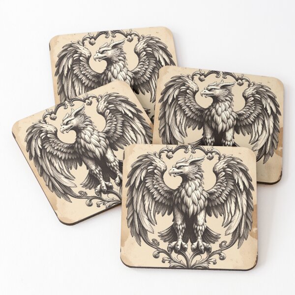 Item preview, Heraldic Griffin Crest – Vintage Sepia Emblem designed and sold by semenol.