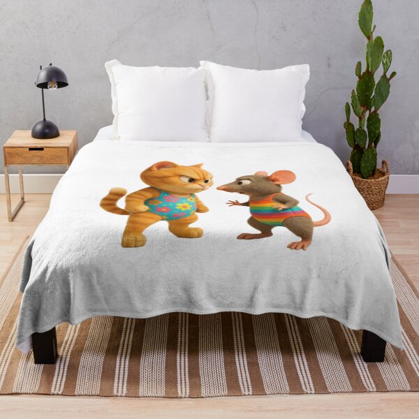 Item preview, Cute Cartoon Cat and Mouse designed and sold by Adappai.