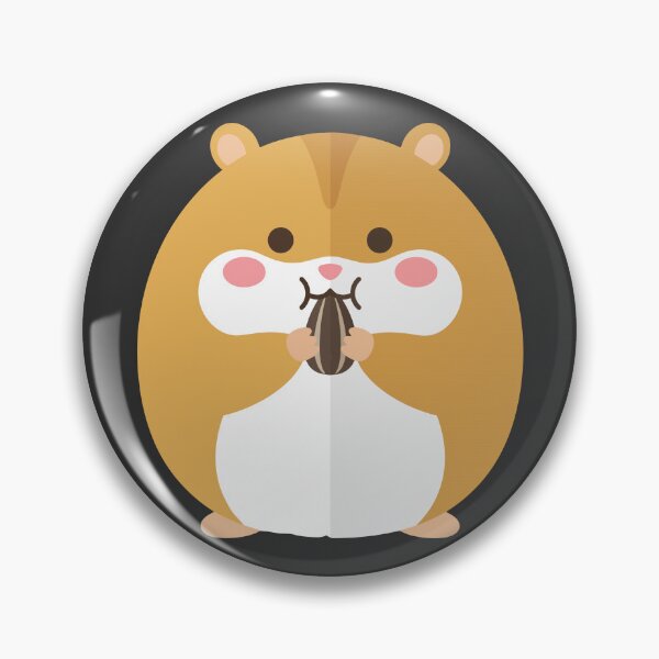 Item preview, Cute Kawaii Hamster Eating Seed designed and sold by KeremYurtseven.
