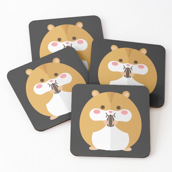 Item preview, Cute Kawaii Hamster Eating Seed designed and sold by KeremYurtseven.