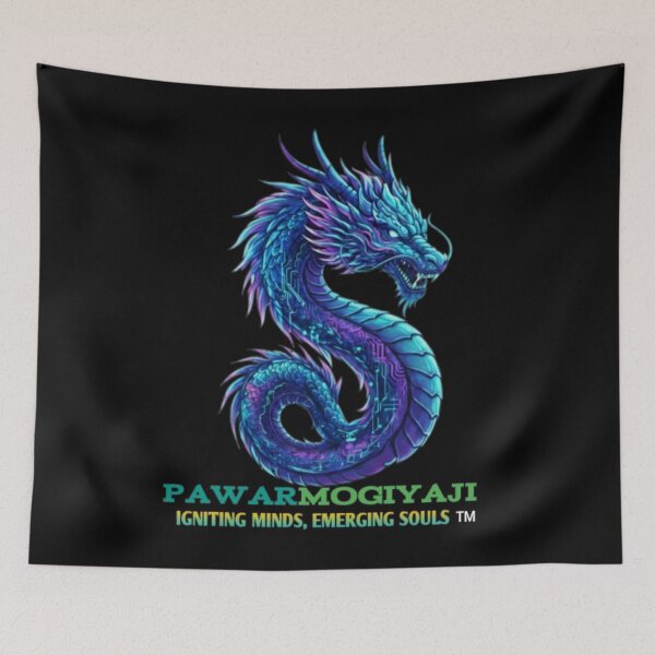 Item preview, ​Neon Glowing Dragon Aesthetic Art by Pawarmogiyaji designed and sold by Pawar1999.