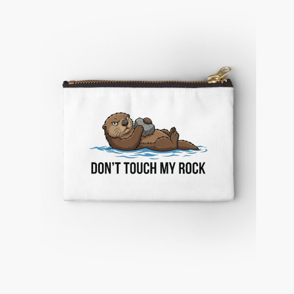 Item preview, Don't Touch My Rock Possessive Sea Otter designed and sold by Petzzz.