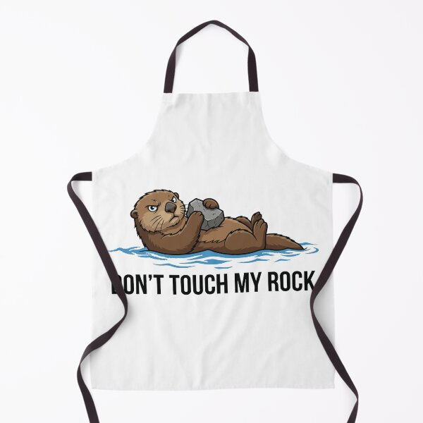 Item preview, Don't Touch My Rock Possessive Sea Otter designed and sold by Petzzz.