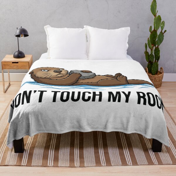 Item preview, Don't Touch My Rock Possessive Sea Otter designed and sold by Petzzz.