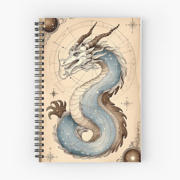 Item preview, Constellation Dragon – Antique Star Map Illustration designed and sold by semenol.