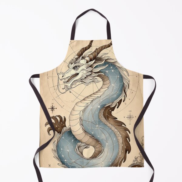 Item preview, Constellation Dragon – Antique Star Map Illustration designed and sold by semenol.