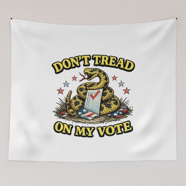 Item preview, Don't Tread On My Vote Patriotic Snake Voting Rights  designed and sold by The Junto Shop.
