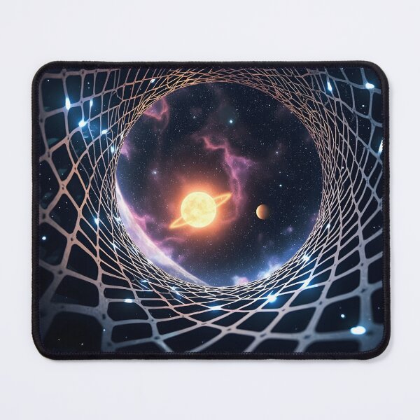 Item preview, Solar System Vortex Tunnel – Futuristic Cosmic Space Portal Art designed and sold by Uglyandcute.