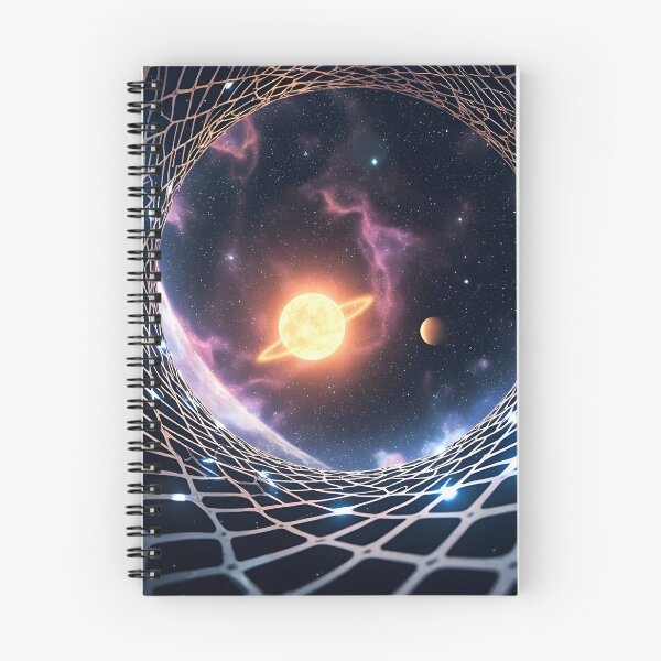 Item preview, Solar System Vortex Tunnel – Futuristic Cosmic Space Portal Art designed and sold by Uglyandcute.