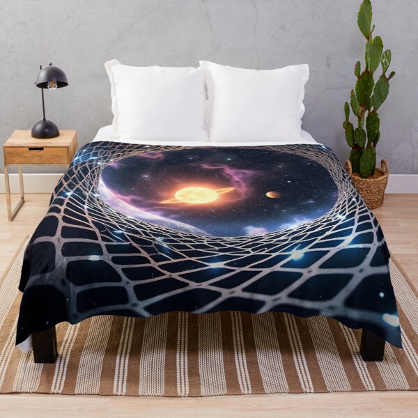 Item preview, Solar System Vortex Tunnel – Futuristic Cosmic Space Portal Art designed and sold by Uglyandcute.