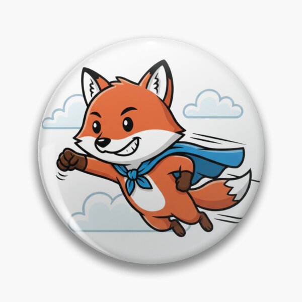 Item preview, Superhero Fox Flying Cartoon Art designed and sold by PriyankaSonara.