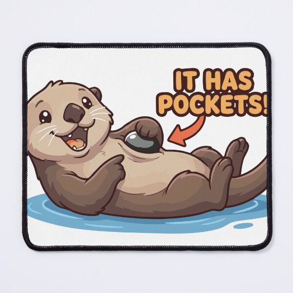 Item preview, It Has Pockets Sea Otter With Rock Funny Biology designed and sold by Petzzz.