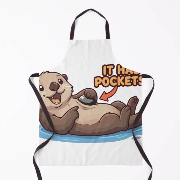 Item preview, It Has Pockets Sea Otter With Rock Funny Biology designed and sold by Petzzz.