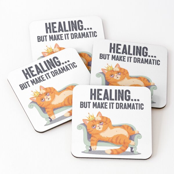 Item preview, Healing But Make It Dramatic | Funny Sassy Relatable Quote Sticker designed and sold by ZekoStick.
